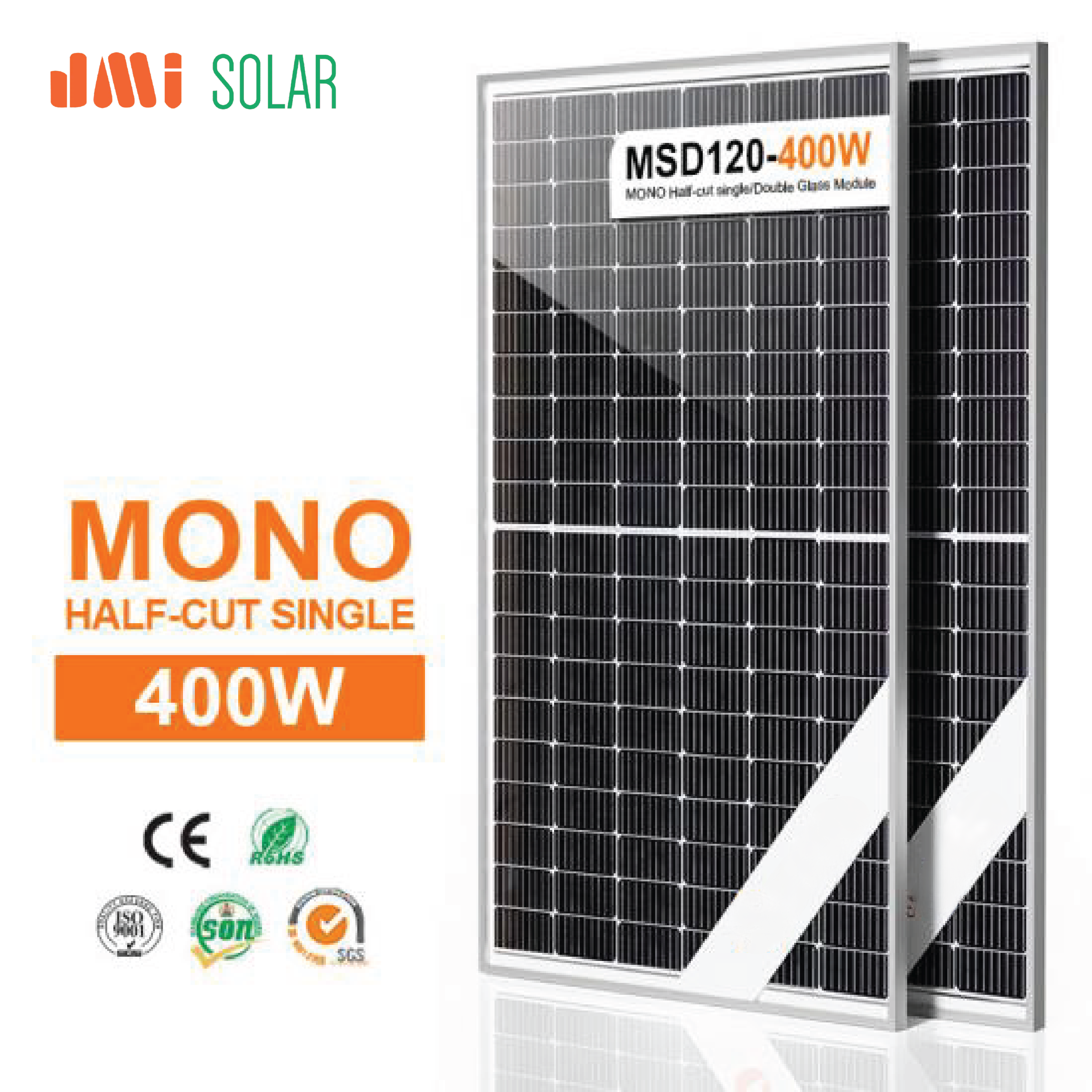 Half-Cut 400W Off Grid Solar Panels Pv Module Manufacturer For Home Cost